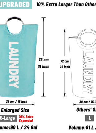Pop up laundry hamper large laundry basket s collapsible storage bag –  Caroeas